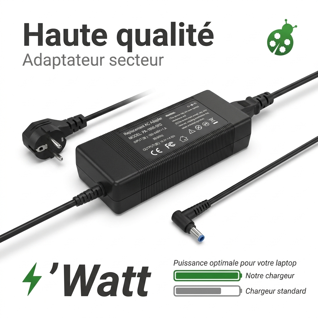 Chargeur ordinateur portable hp  15 af119nf