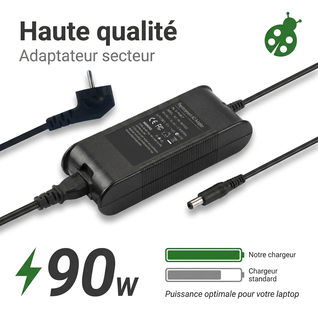 Chargeur ordinateur portable dell latitude e7240 11.1 v
