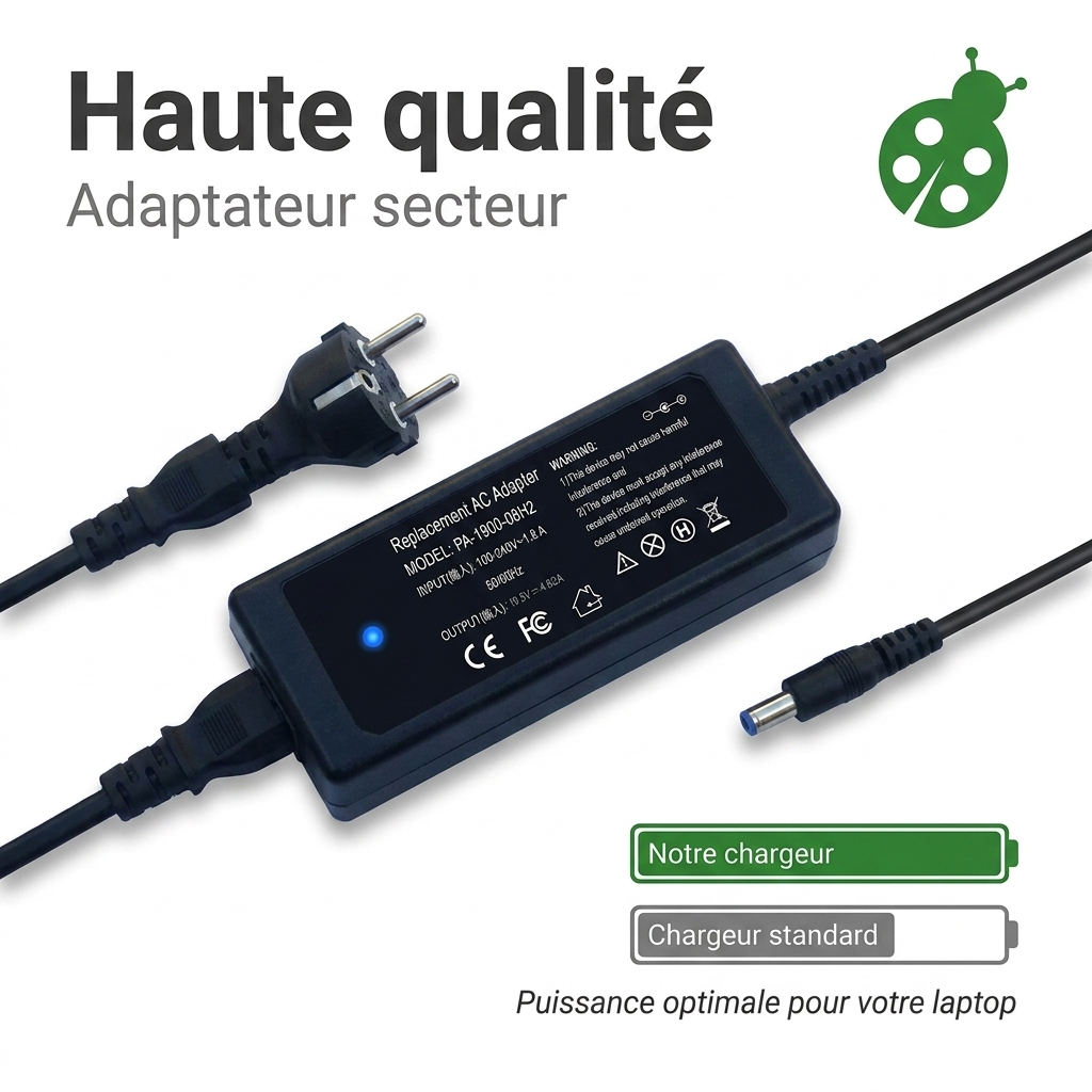 Chargeur ordinateur portable dell inspiron 3558