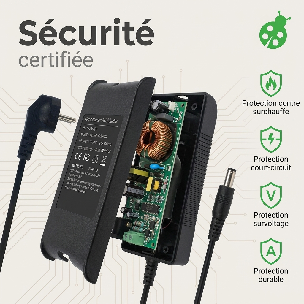 Chargeur ordinateur portable dell latitude 3350
