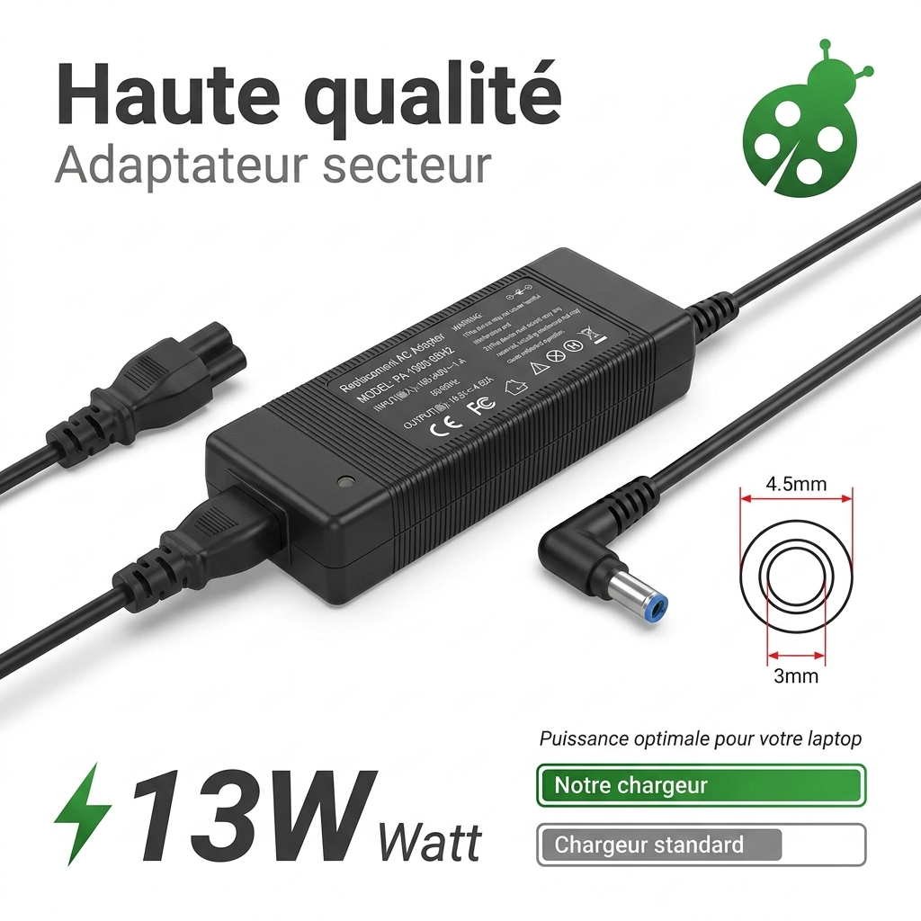 Chargeur ordinateur portable dell vostro 15 3572