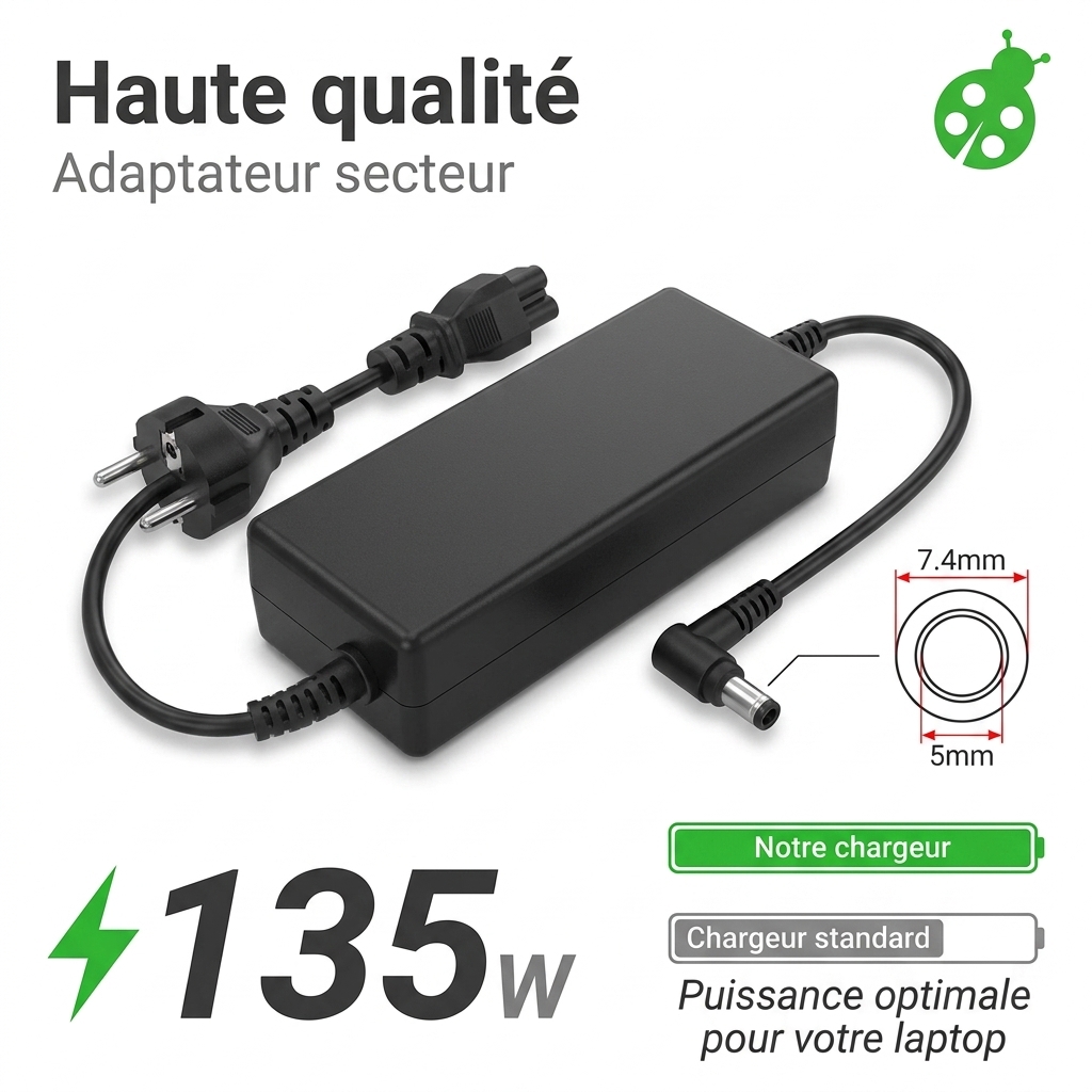 Chargeur ordinateur portable hp  elite 8300 usdt