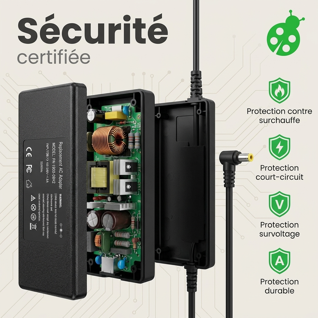 Chargeur ordinateur portable hp  elite 8300 usdt