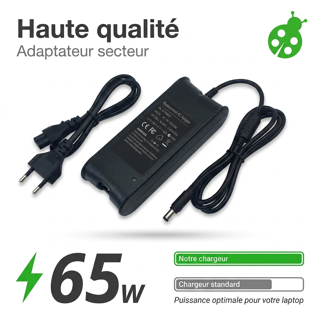 Chargeur ordinateur portable dell latitude 12 e7270