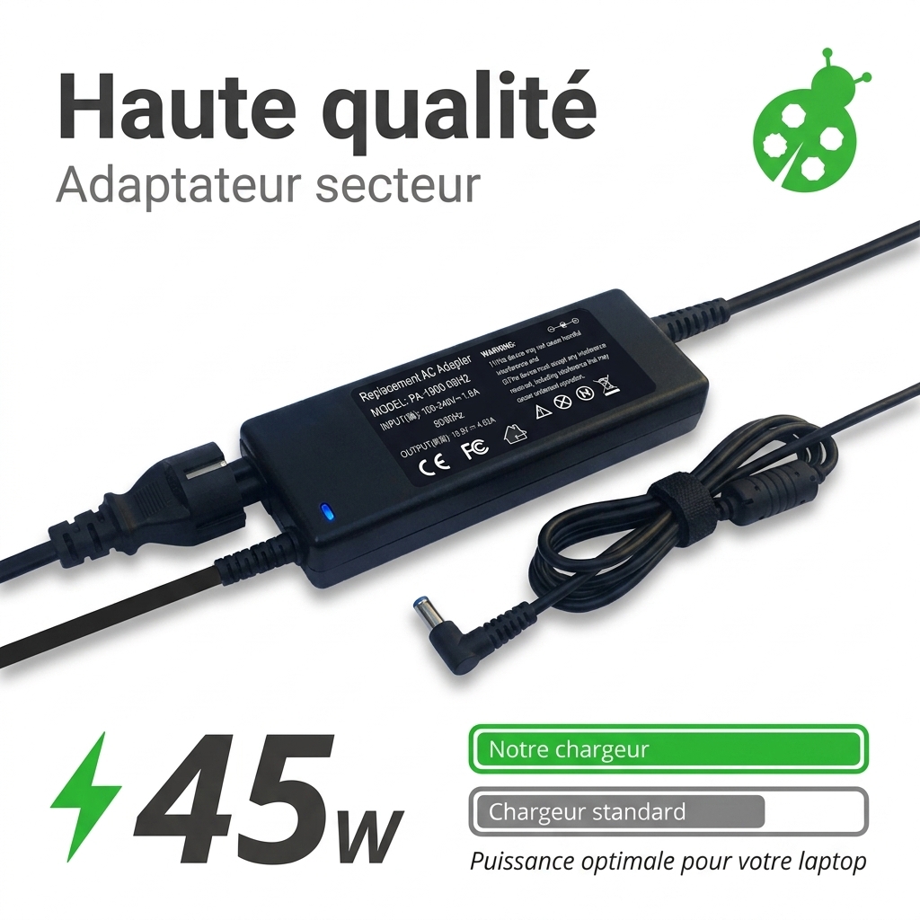 Chargeur ordinateur portable hp  envy 17 u177cl