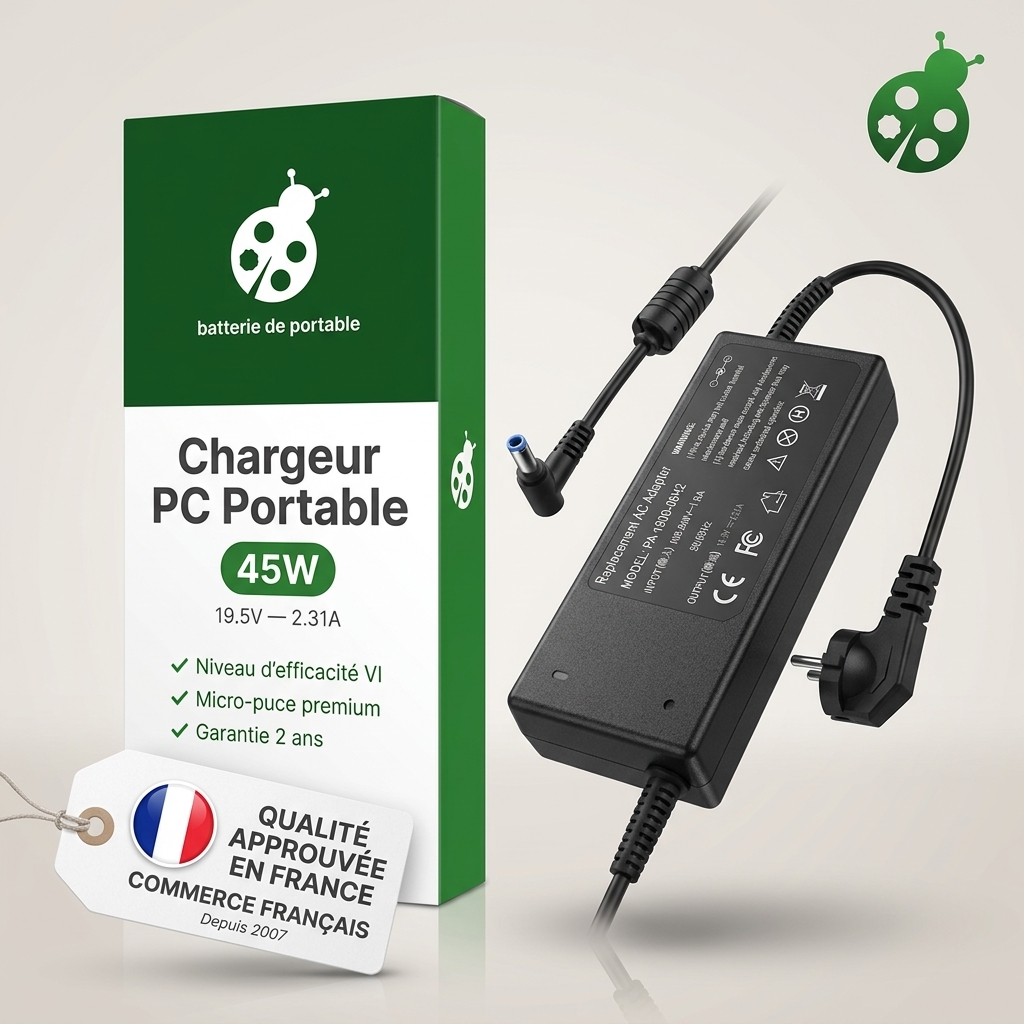 Chargeur ordinateur portable hp  pavilion 17 f177nf