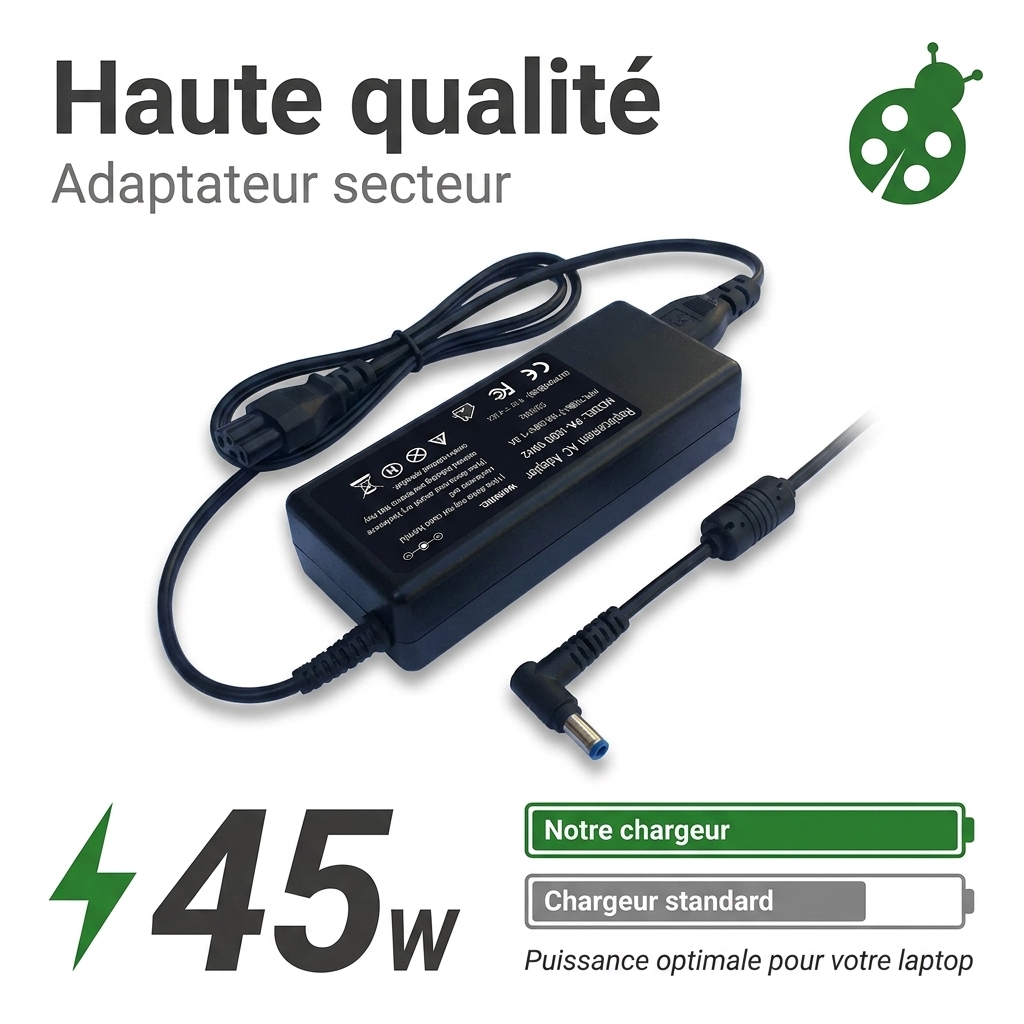 Chargeur ordinateur portable hp  pavilion 17 f177nf