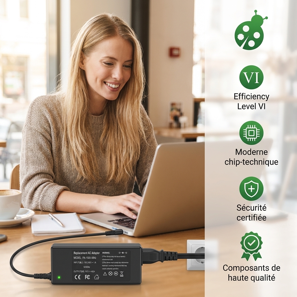 Chargeur ordinateur portable hp  pavilion 17 f177nf