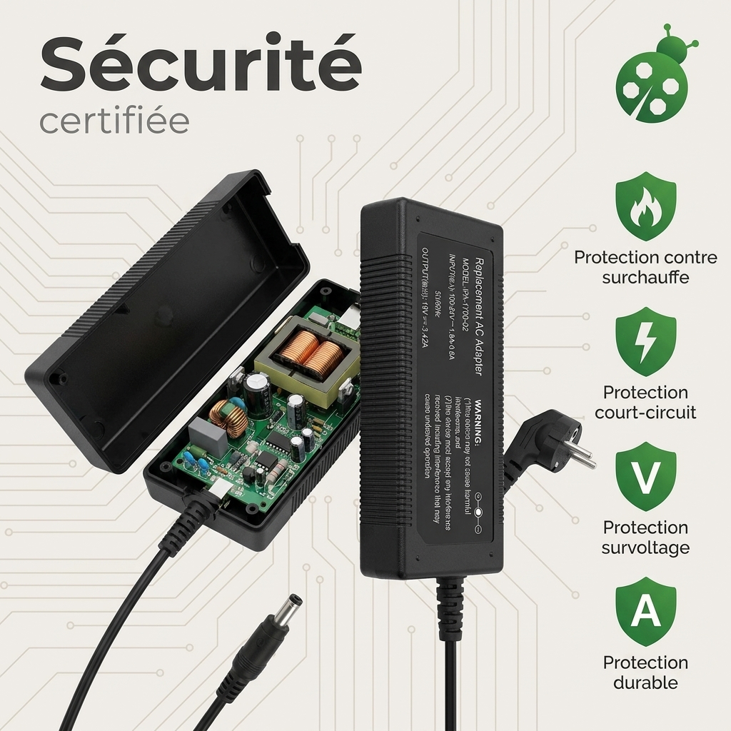 Chargeur ordinateur portable asus a540l