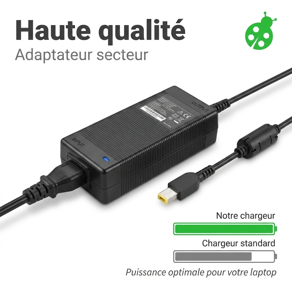 Chargeur ordinateur portable lenovo b70 80 80mr