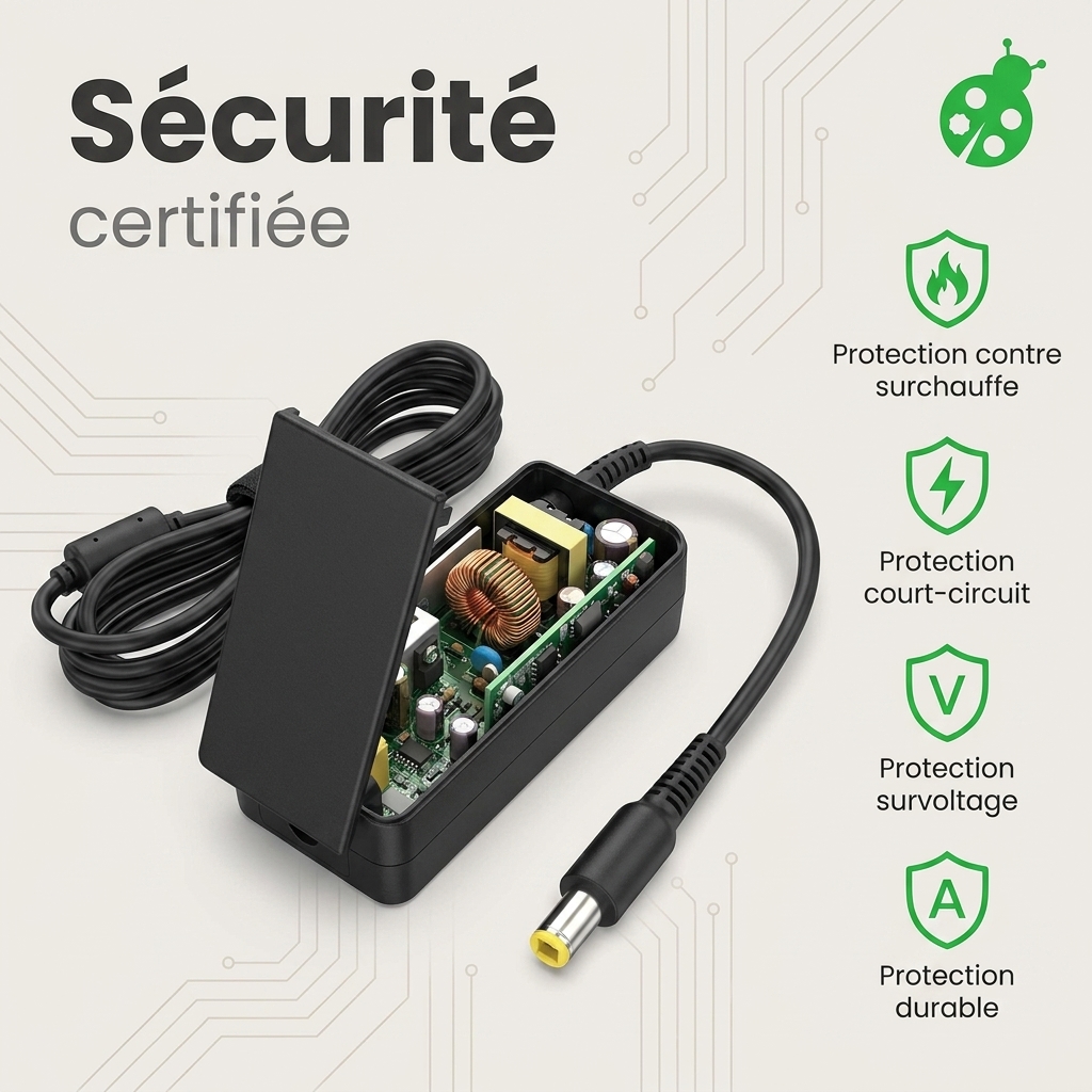 Chargeur ordinateur portable lenovo b70 80 80mr