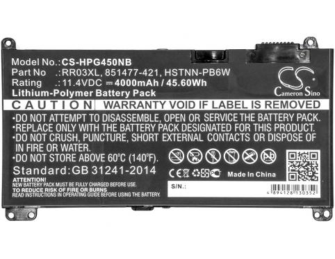 Batterie ordinateur portable hp probook 430 g4