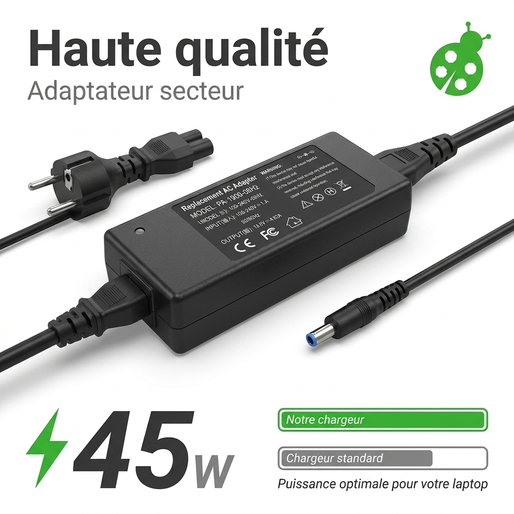 Chargeur ordinateur portable hp  probook 450 g4