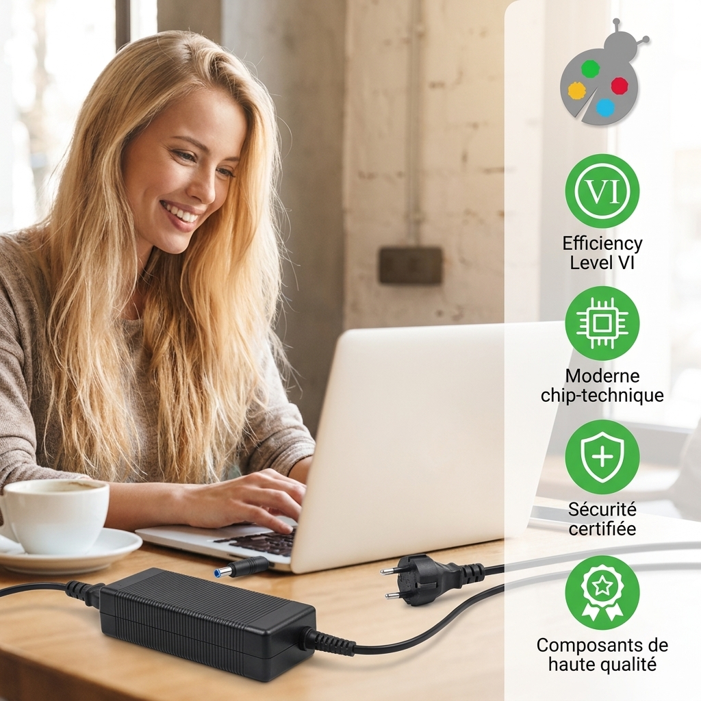Chargeur ordinateur portable hp  pavilion x360 13 u102nf
