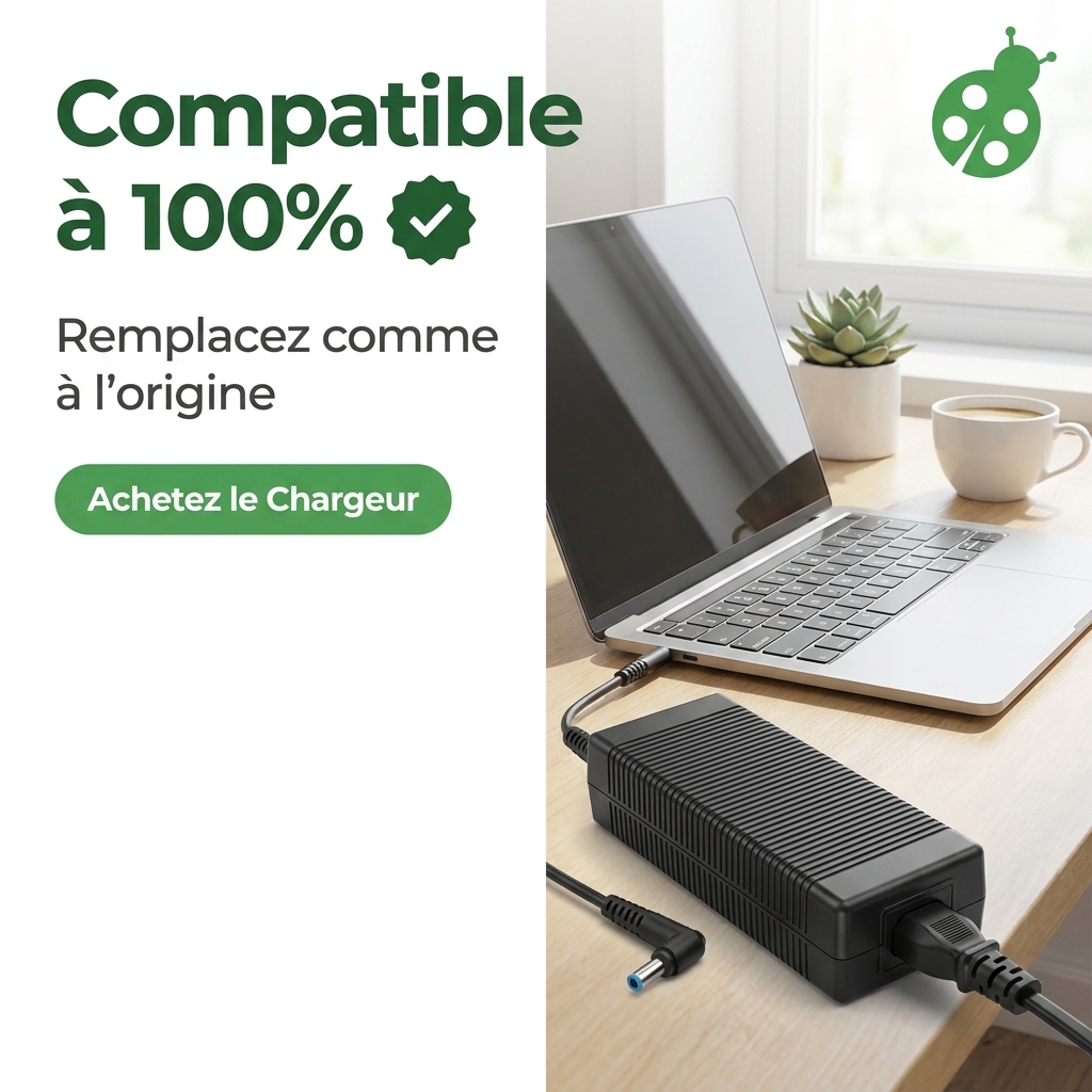 Chargeur ordinateur portable hp  pavilion x360 13 u102nf