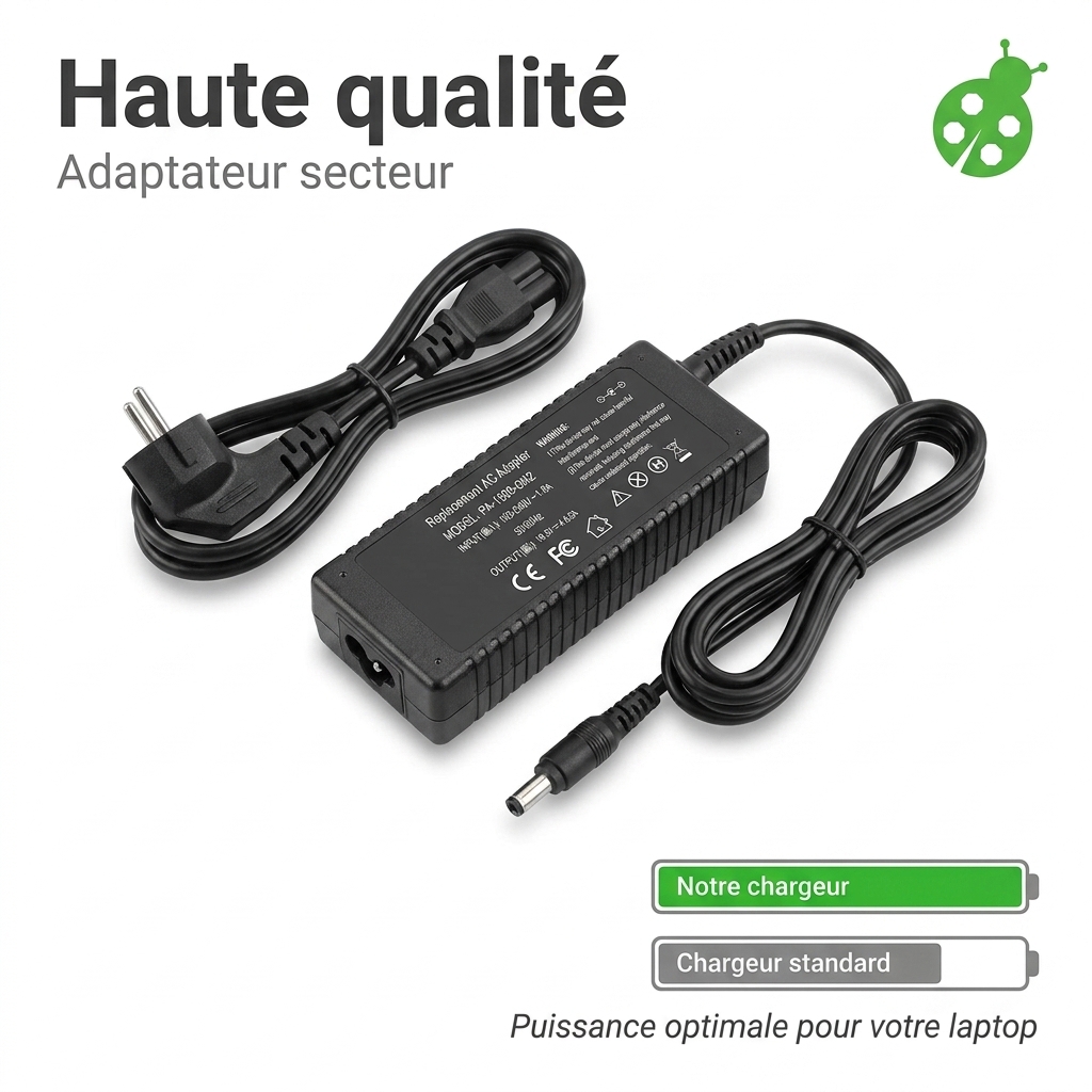 Chargeur ordinateur portable hp  pavilion 15 bc304nf