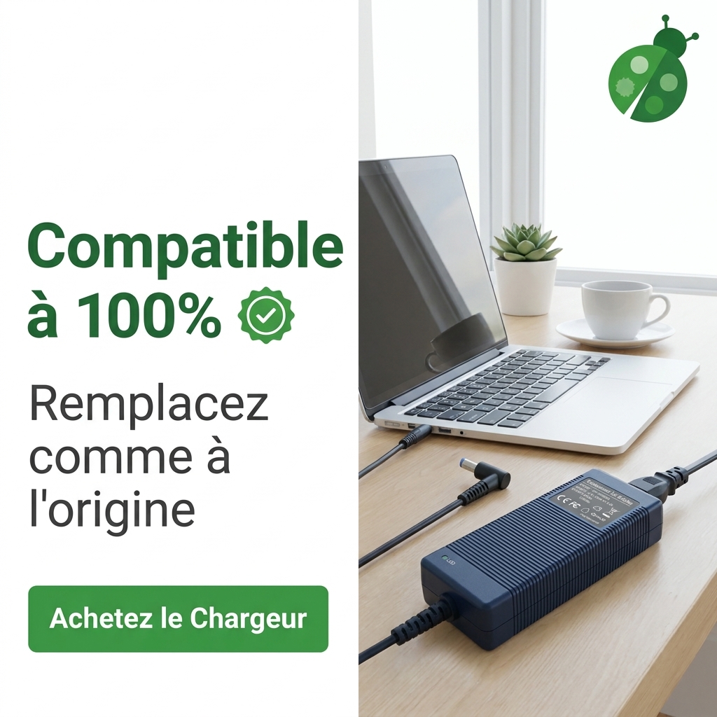 Chargeur ordinateur portable hp  pavilion 15 bc304nf