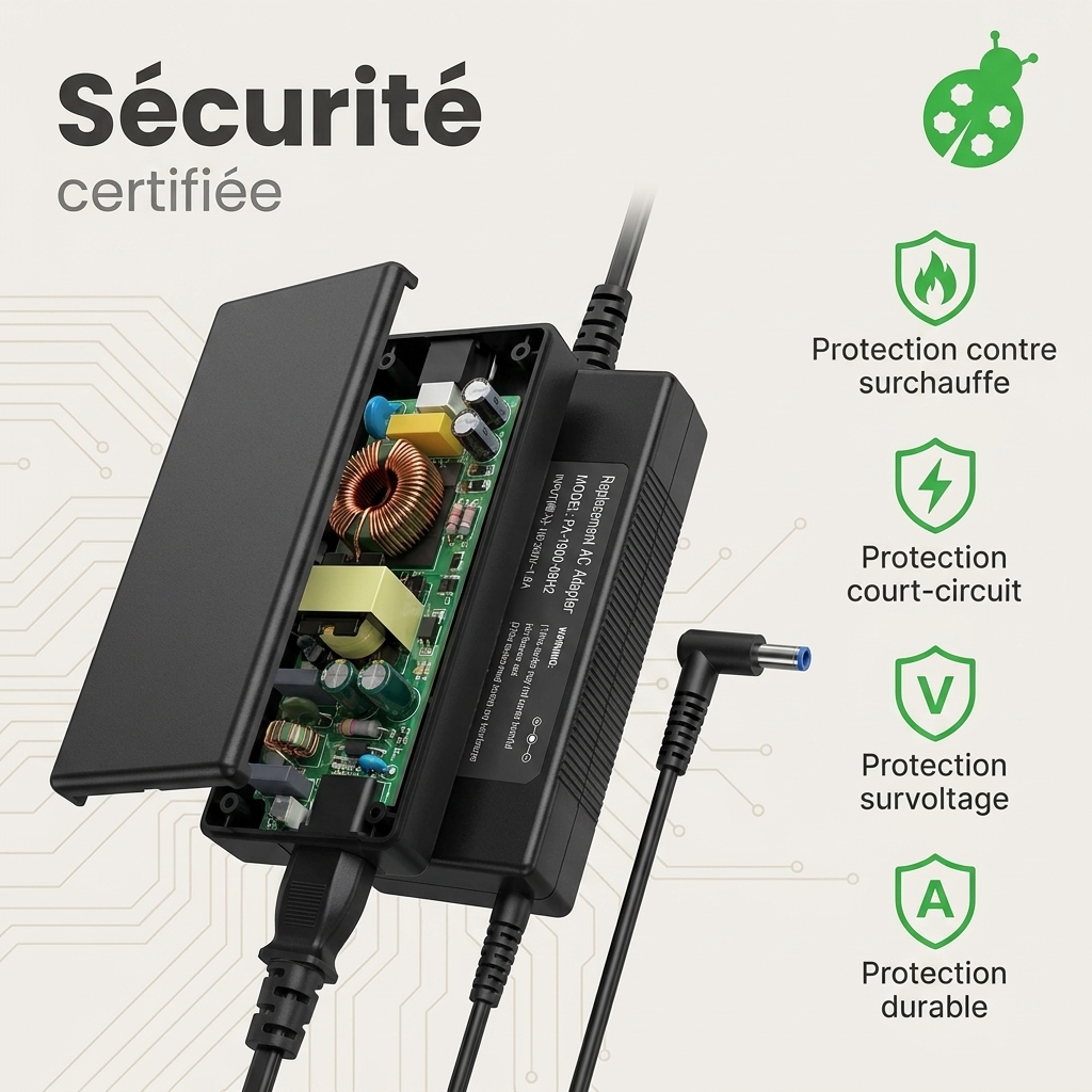 Chargeur ordinateur portable dell vostro 15 serie 3000