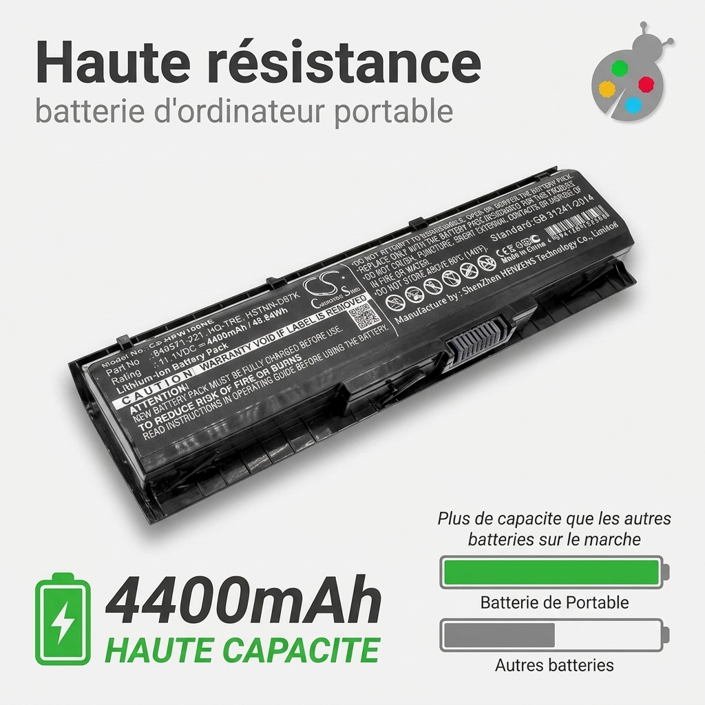 Batterie ordinateur portable hp omen 17 w224nf