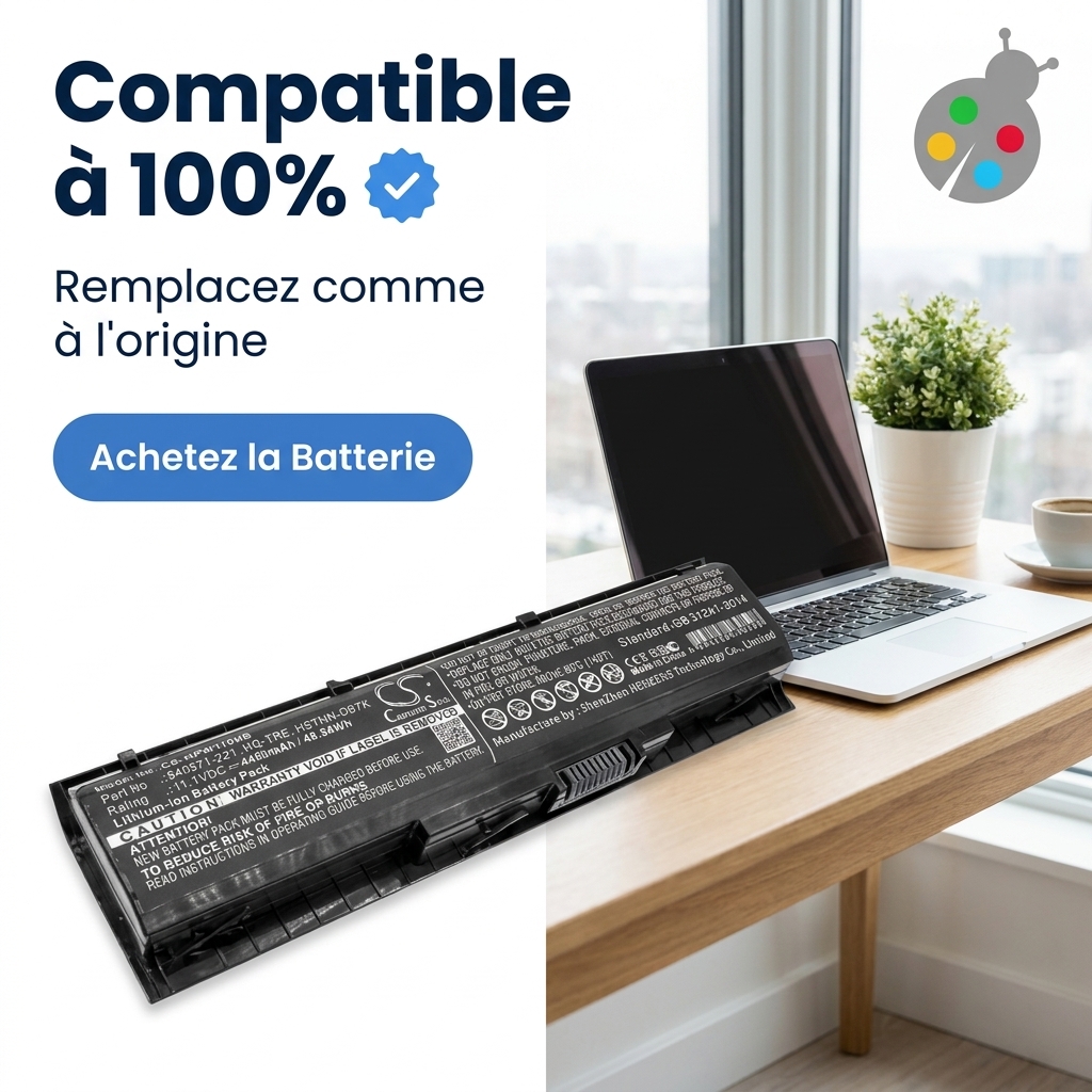 Batterie ordinateur portable hp omen 17 w224nf