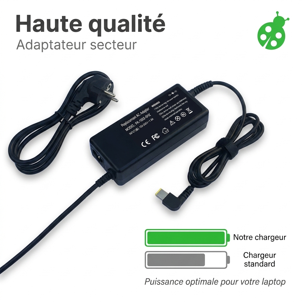 Chargeur ordinateur portable lenovo ideapad 500s 14isk