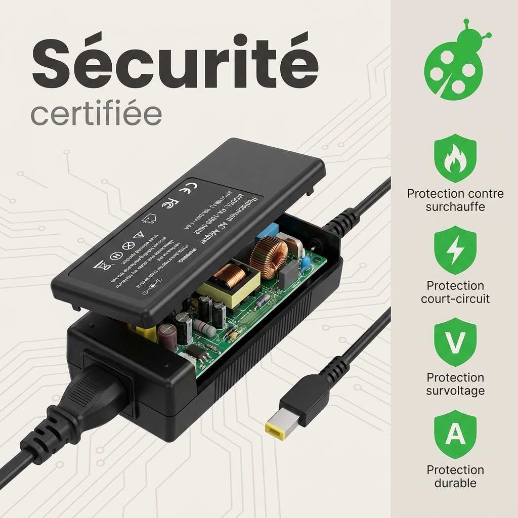 Chargeur ordinateur portable lenovo ideapad 500s 14isk