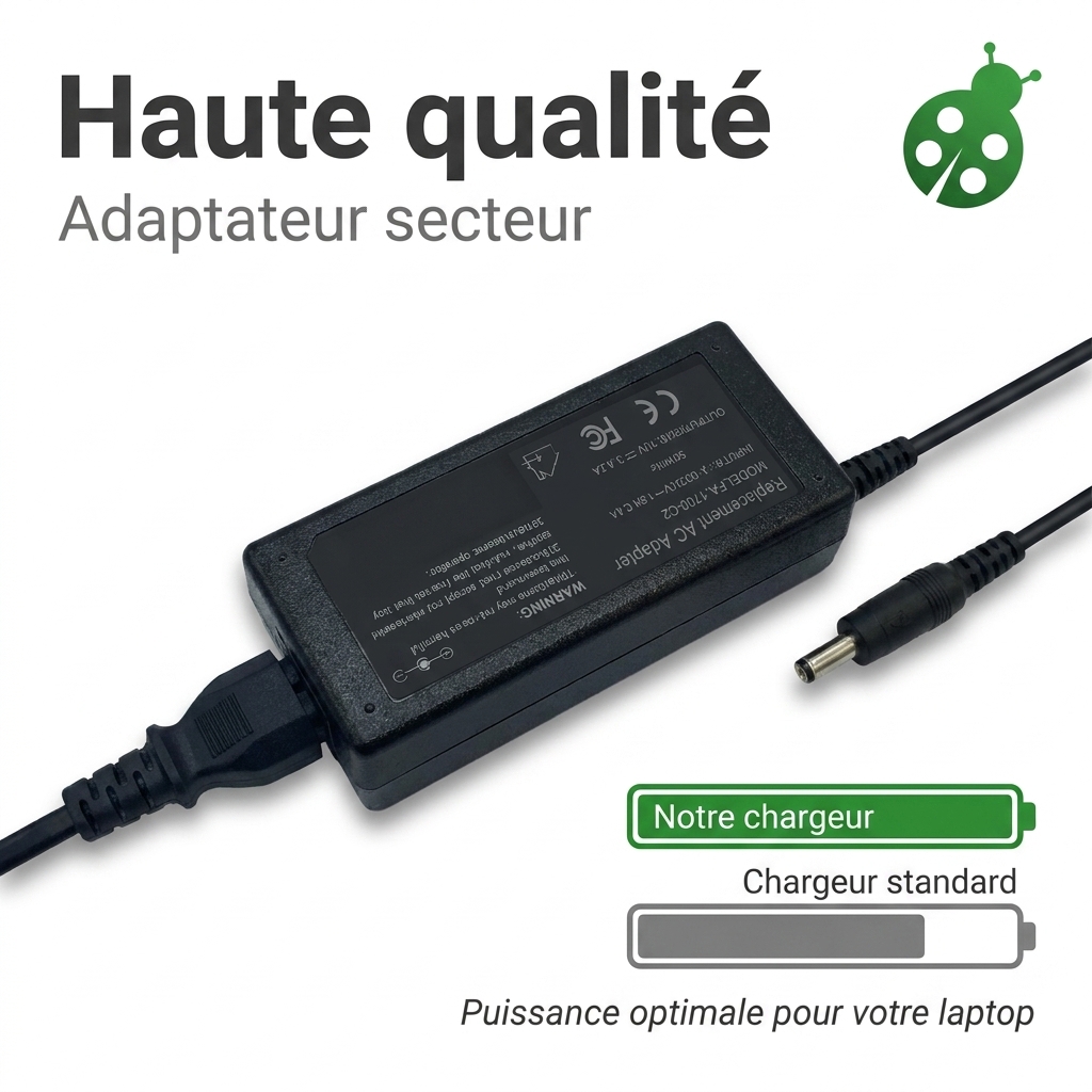 Chargeur ordinateur portable asus vivobook x405ua bv516t
