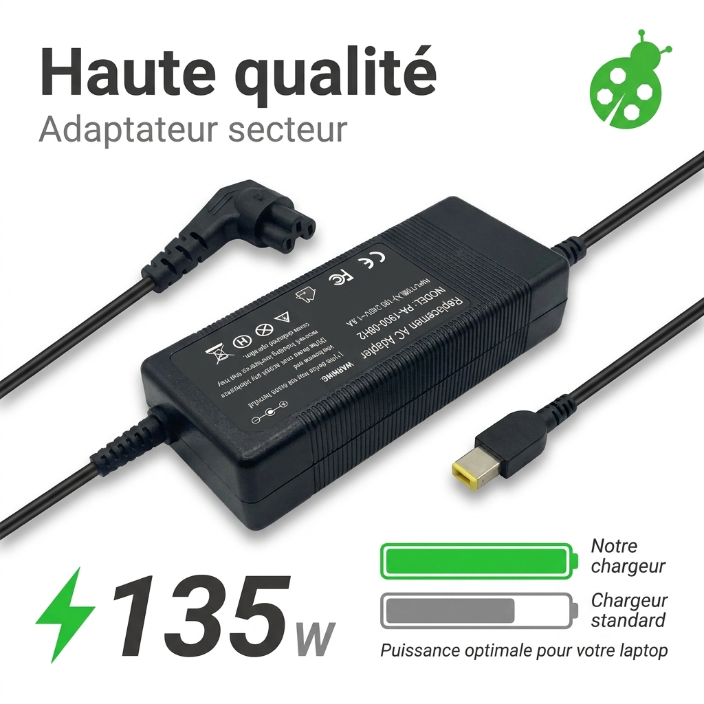 Chargeur ordinateur portable lenovo legion y520 15ikb
