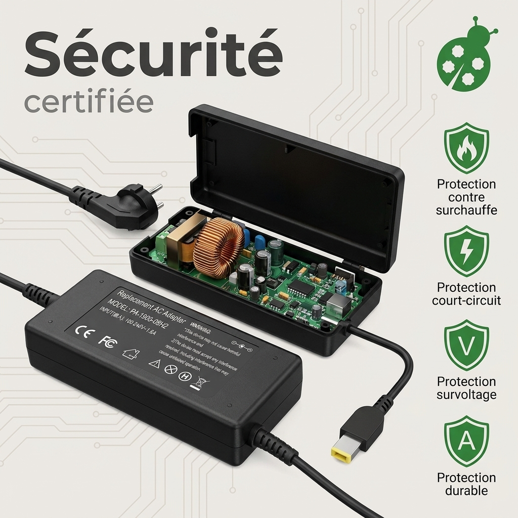 Chargeur ordinateur portable lenovo legion y520 15ikb