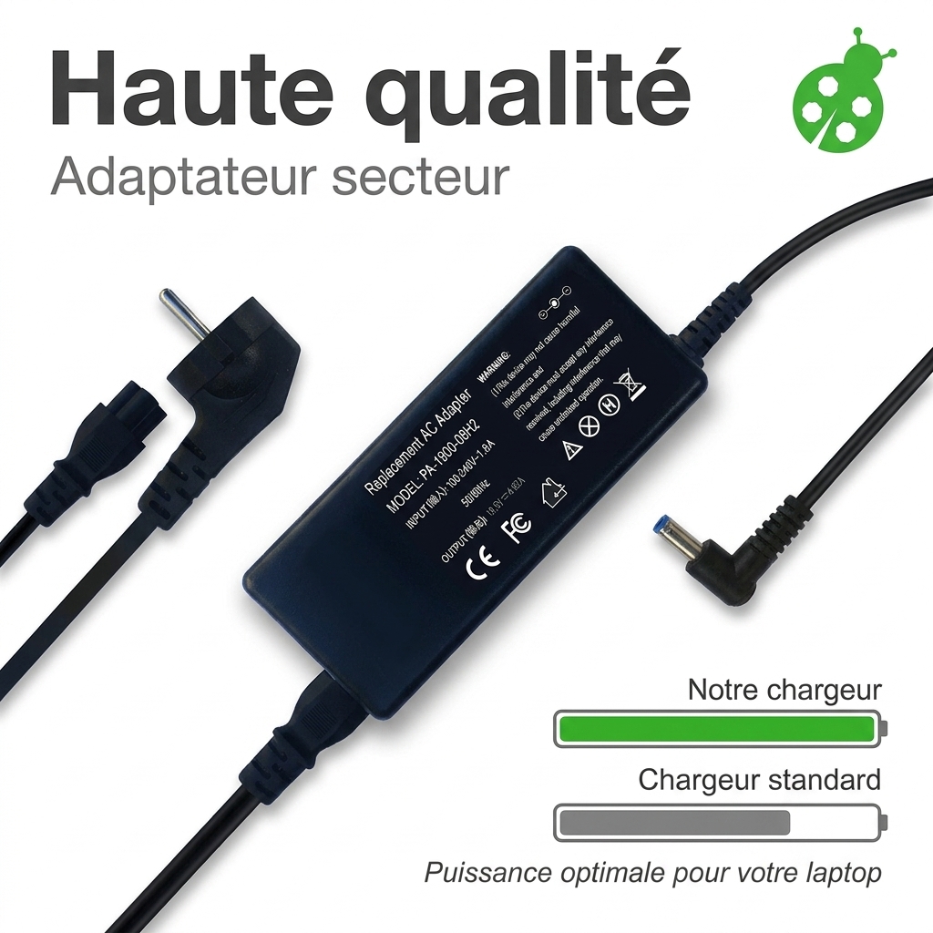 Chargeur ordinateur portable dell inspiron 5558