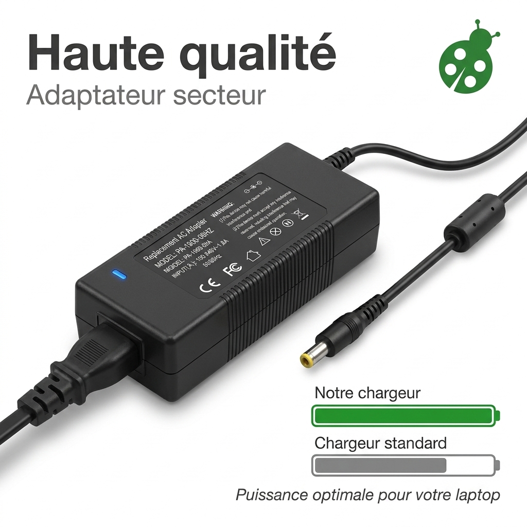 Chargeur ordinateur portable zotac zbox ci327