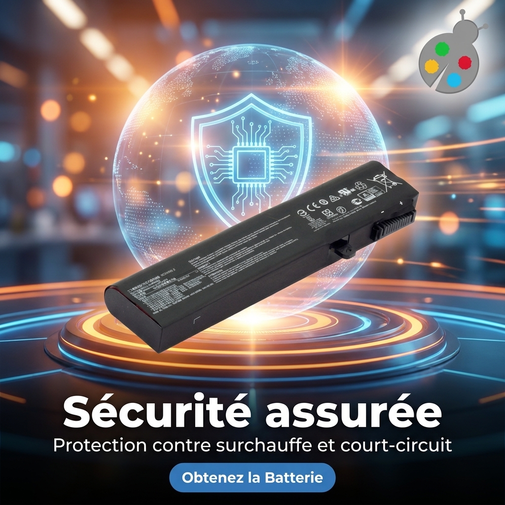Batterie ordinateur portable msi gl75 9se