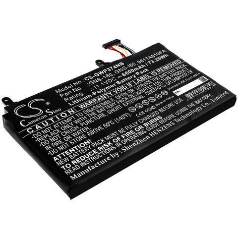 Batterie ordinateur portable gigabyte p35w v5