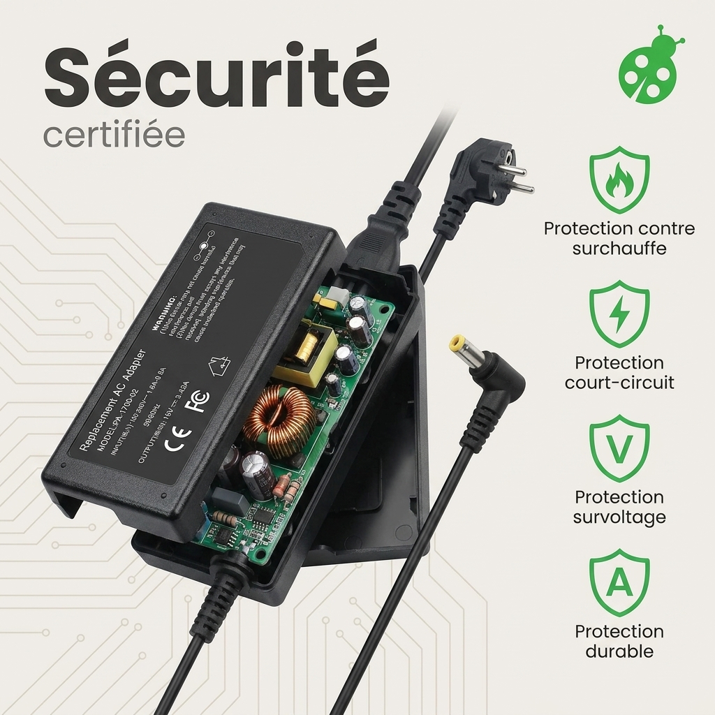 Chargeur ordinateur portable asus r414ba ga070t