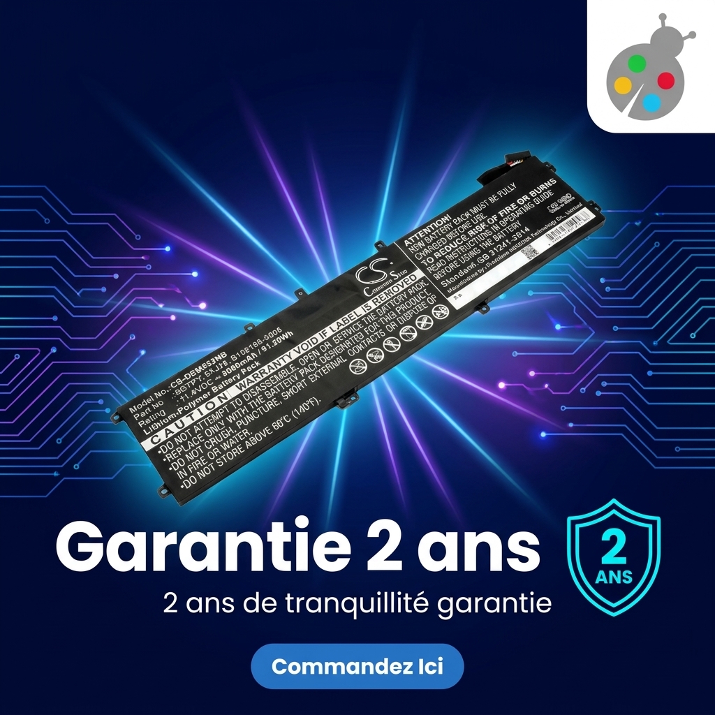 Batterie ordinateur portable dell xps 15 9570 i7 fhd