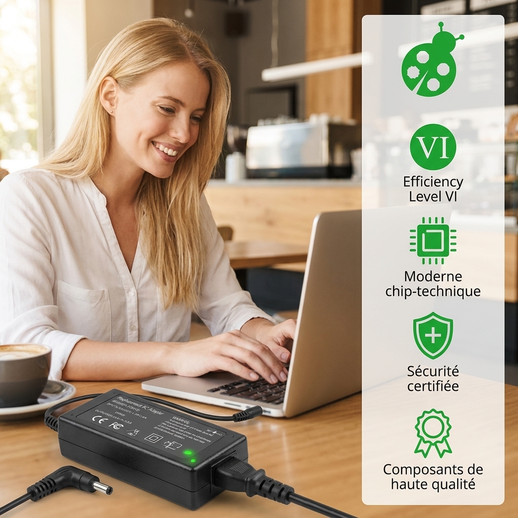 Chargeur ordinateur portable asus eeebook e502ma xx0078t
