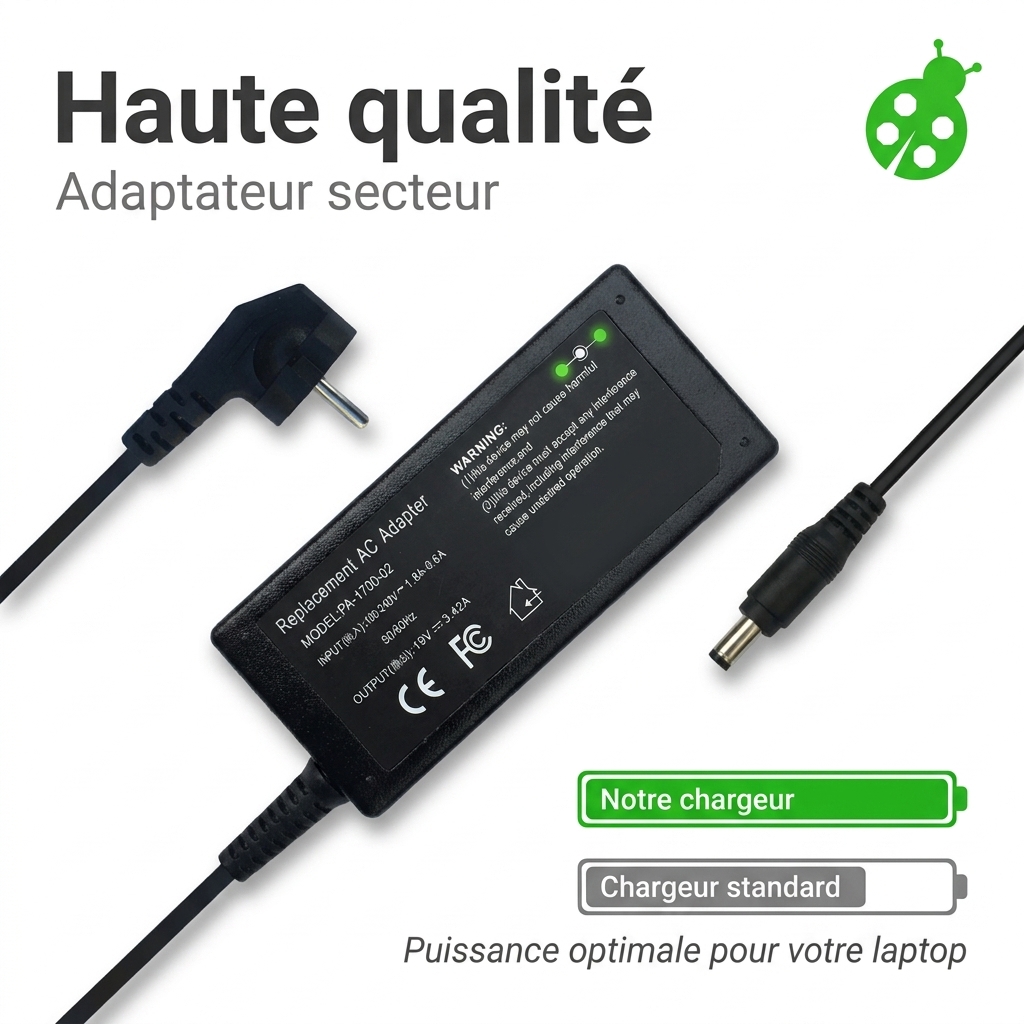 Chargeur ordinateur portable asus r457ua fa198t