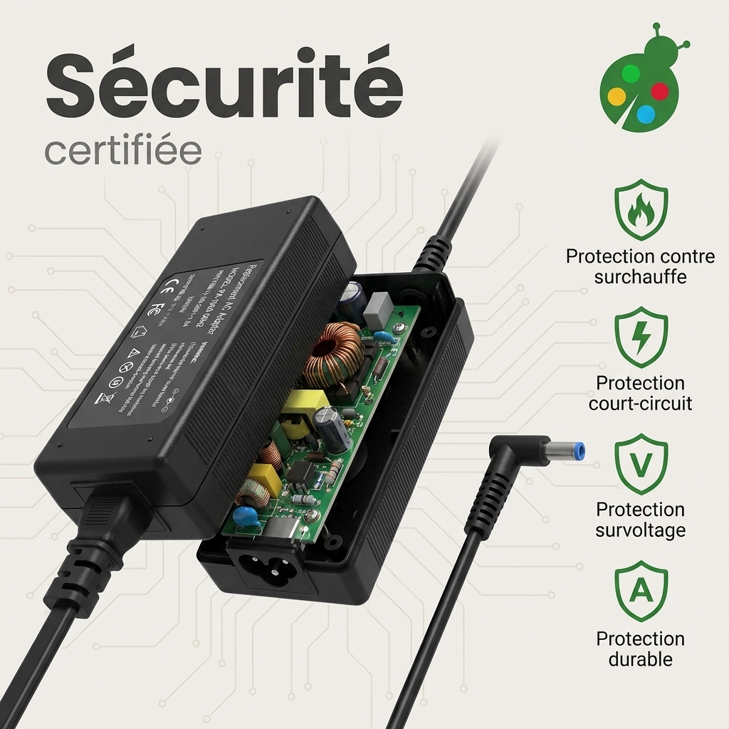 Chargeur ordinateur portable dell latitude 13 7370