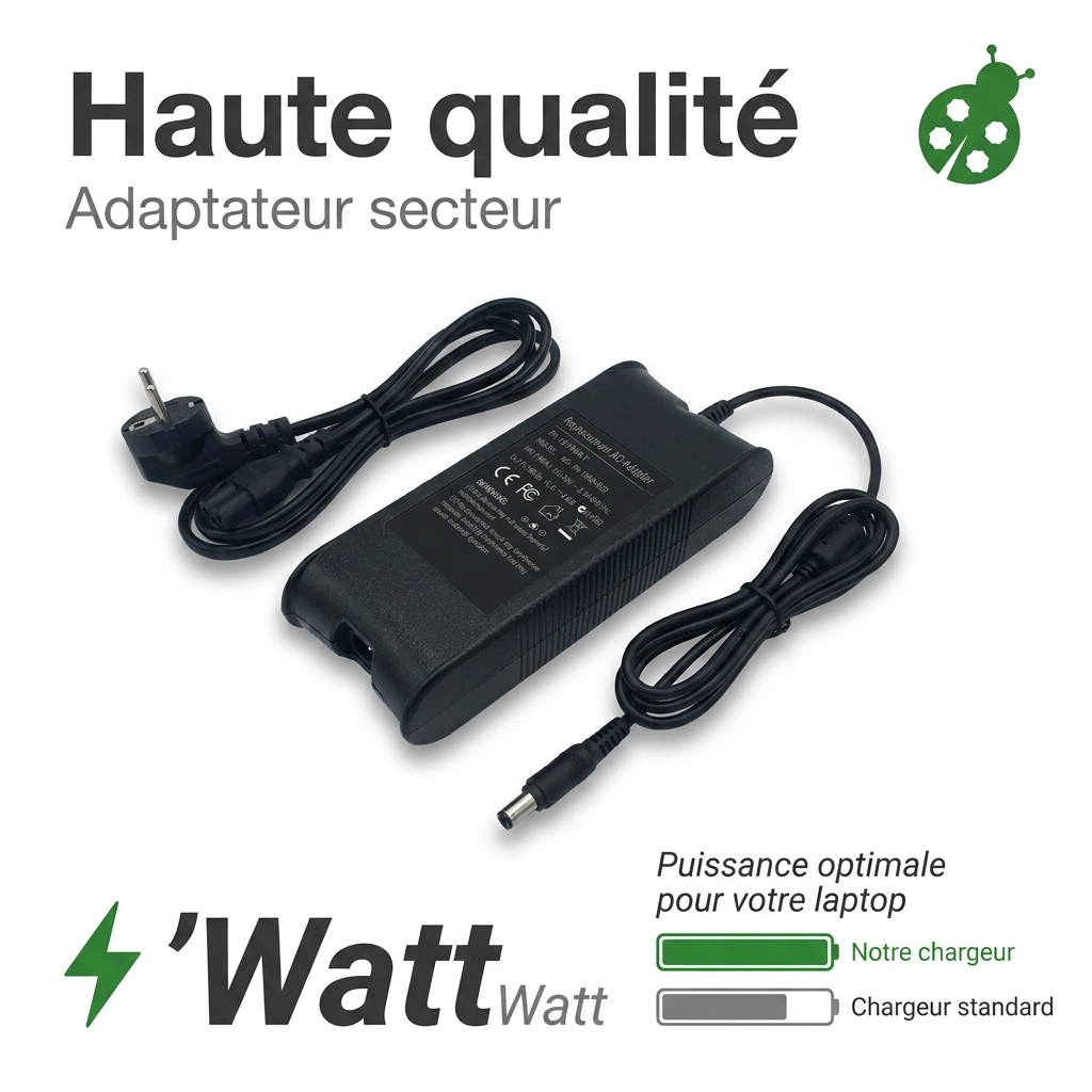 Chargeur ordinateur portable dell latitude 7390
