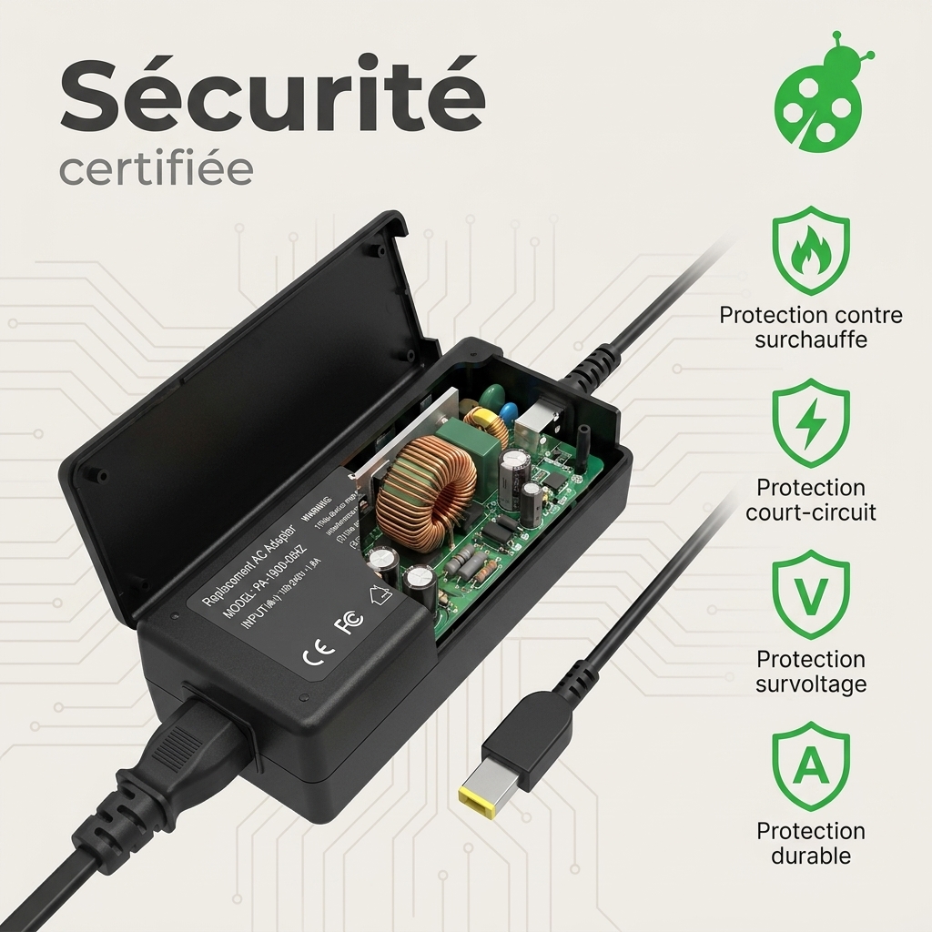 Chargeur ordinateur portable lenovo legion y530 15ich 246