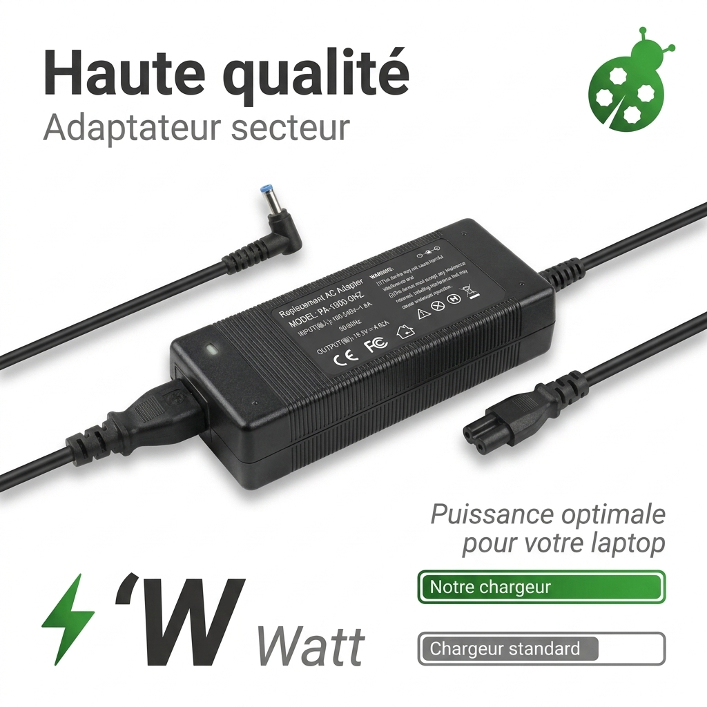 Chargeur ordinateur portable hp  pavilion x360 14 ba003nf