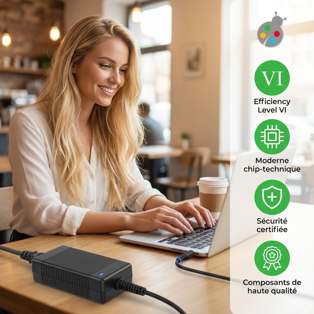 Chargeur ordinateur portable hp  pavilion x360 14 ba003nf