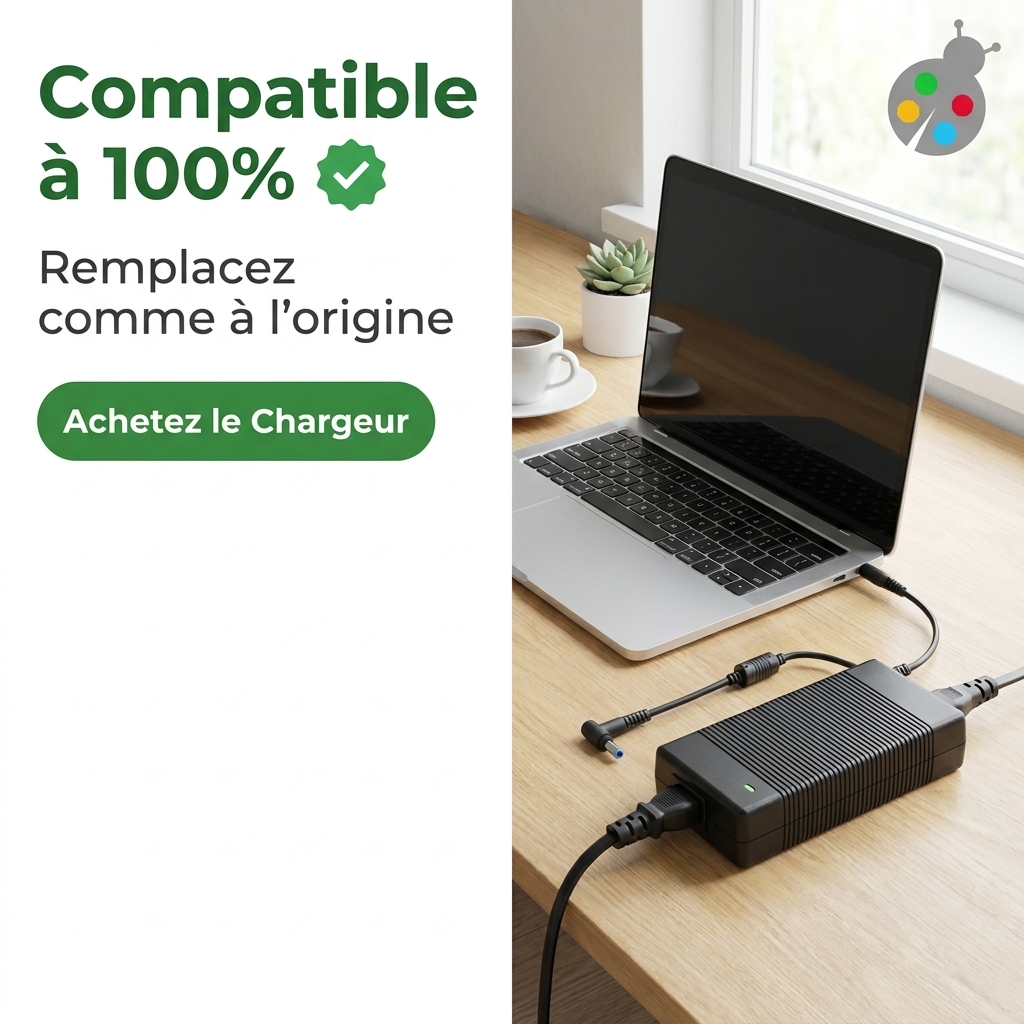 Chargeur ordinateur portable hp  pavilion x360 14 ba003nf
