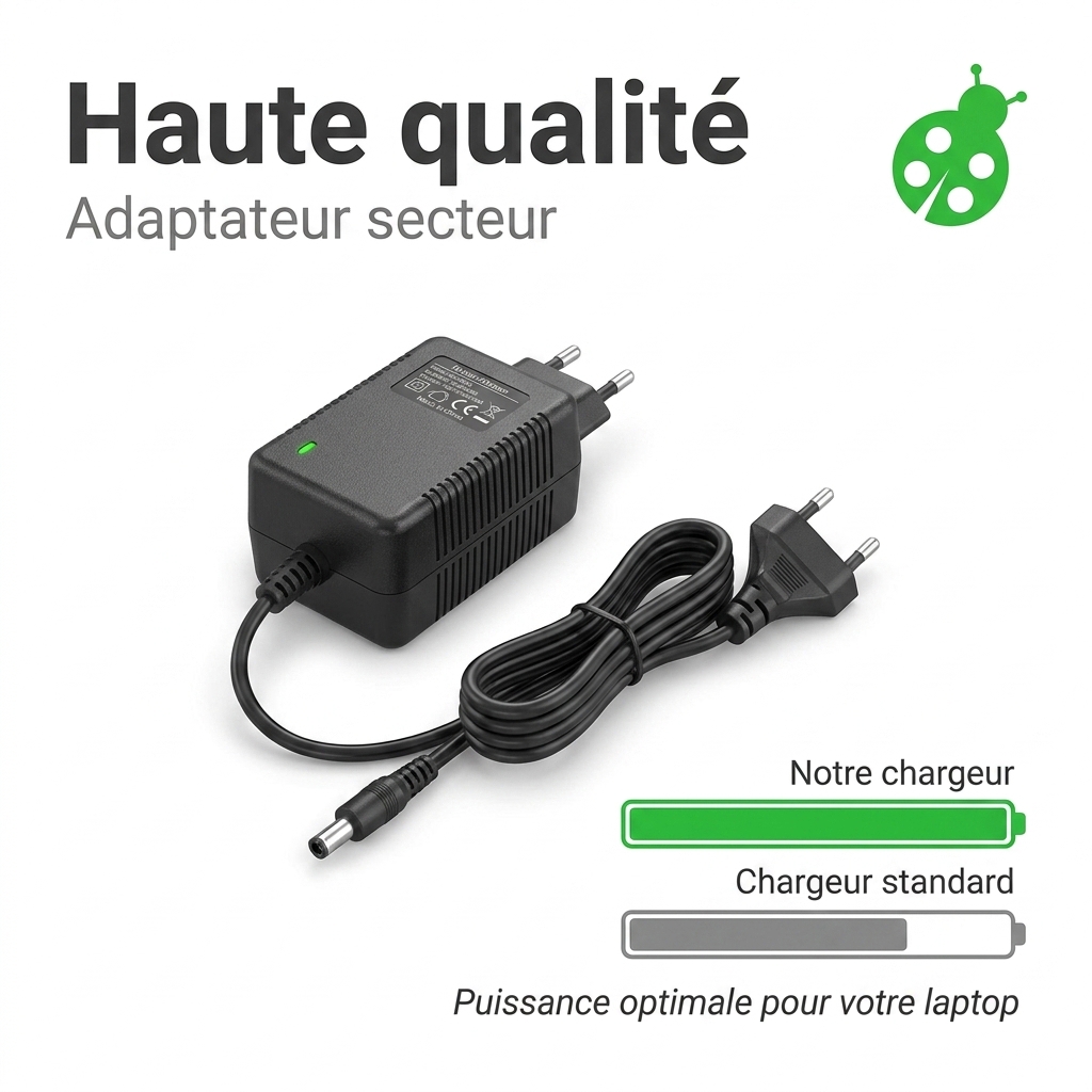 Chargeur ordinateur portable toshiba satellite click mini l9w b 102