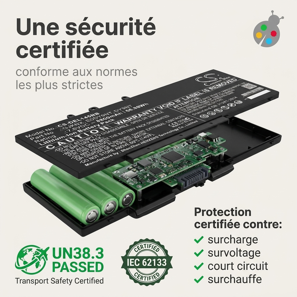 Batterie ordinateur portable dell latitude e5490
