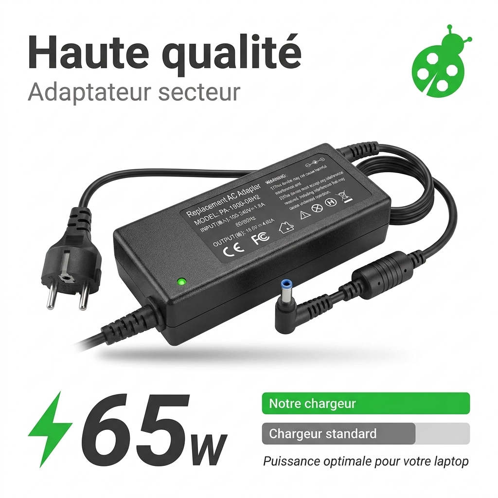 Chargeur ordinateur portable dell inspiron 14 3000 3441