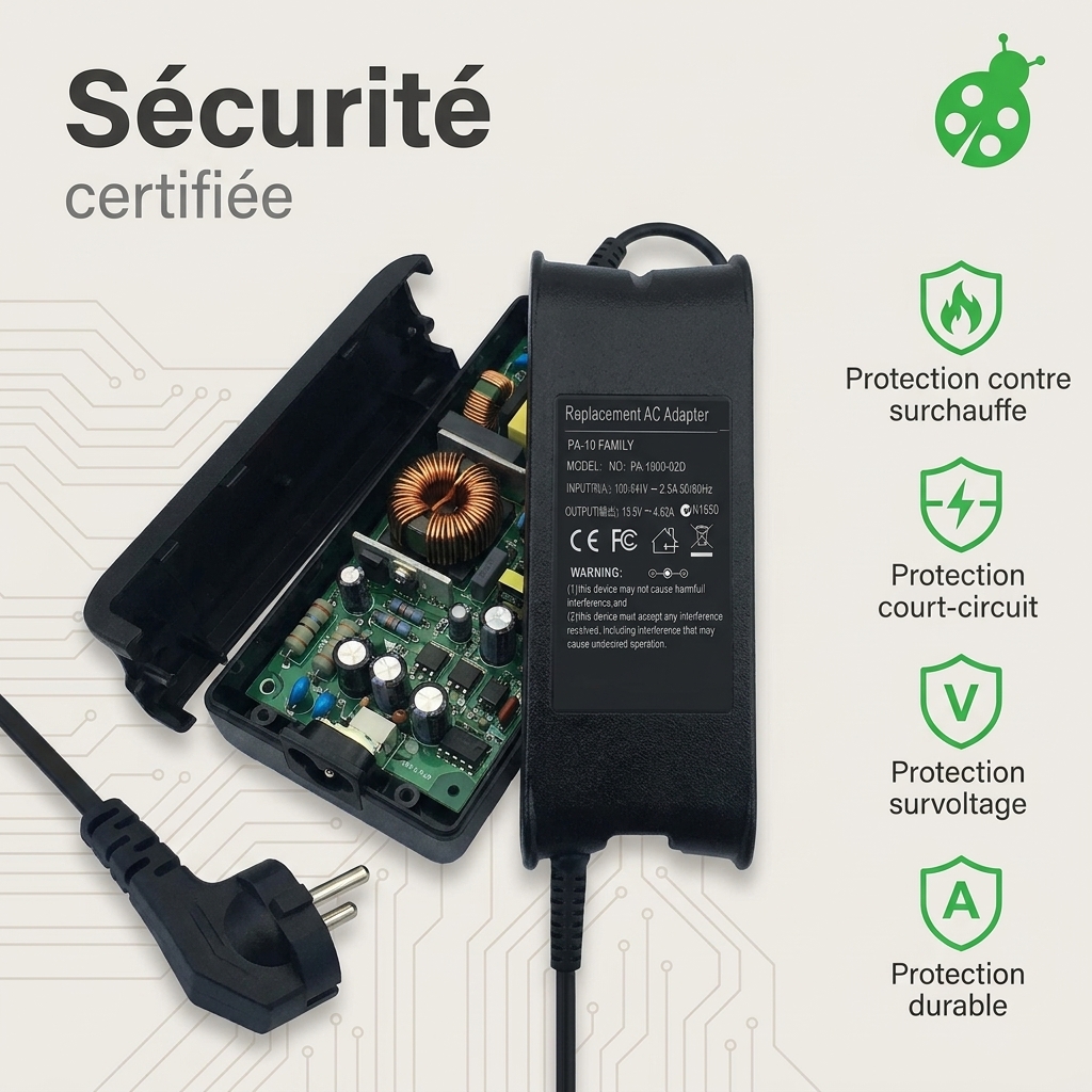 Chargeur ordinateur portable dell vostro 3565