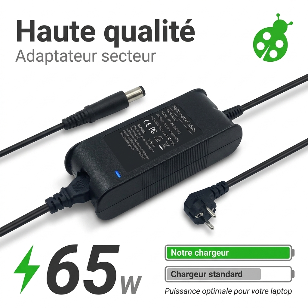 Chargeur ordinateur portable dell latitude 15 5580