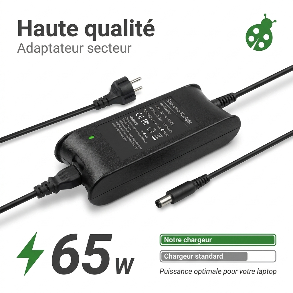 Chargeur ordinateur portable dell latitude 3580