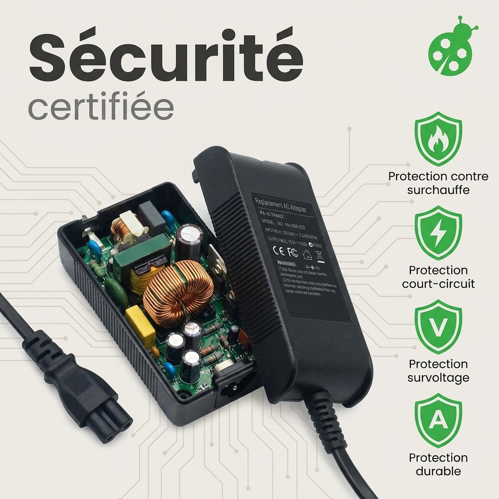 Chargeur ordinateur portable dell latitude 3580